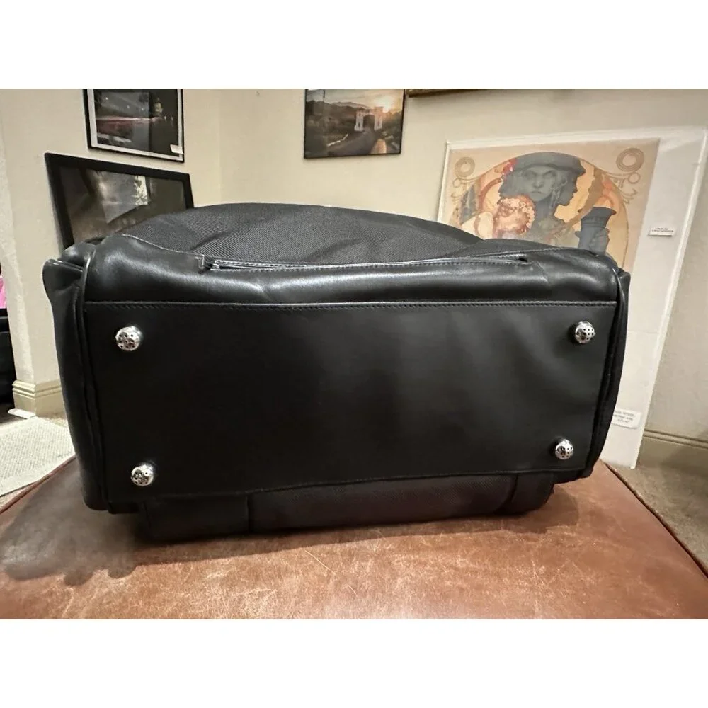 Tumi Boston Weekender In Black & Red 18”Lx12”x11”W